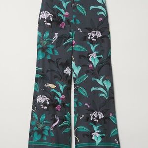 Anna Glover for H&M floral bird motif pants